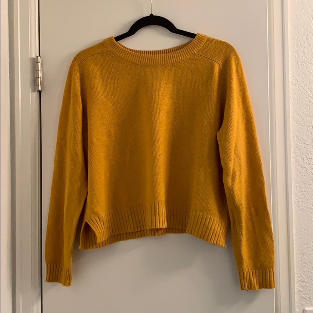 H&M Mustard Crop Sweater